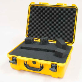 940 Case w/Foam, 21-11/16"L x 16-7/8"W x 8-1/2"H, Yellow