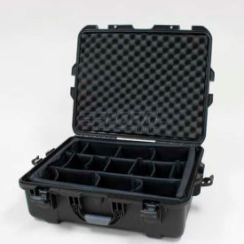 Nanuk 945 Case w/Padded Divider, 25-1/8"L x 19-7/8"W x 8-13/16"H, Black