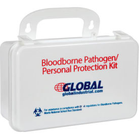 Small Industrial Bloodborne Pathogens Kit with CPR Mask, Weatherproof Case