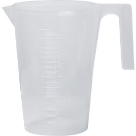 PP Tall Graduated Pitcher, 1000ml Capacity, 10ml Graduation, Clear