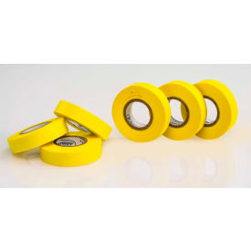 Write-On Label Tape, 15 Yards x 1/2"W, Yellow, 6/PK