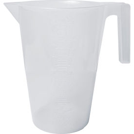 Tall Graduated Pitcher, 3000ml Capacity, 50ml Graduation, Clear, 1/PK