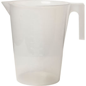 Tall Graduated Pitcher, 5000ml Capacity, 100ml Graduation, Clear, 1/PK