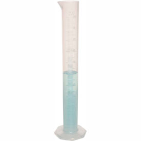 Single Scale Graduated Cylinder, 100ml Capacity, 1.0ml Graduation, Clear, 1/PK