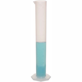 Single Scale Graduated Cylinder, 1000ml Capacity, 10ml Graduation, Clear, 1/PK