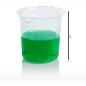 Graduated Griffin Low-Form Beaker, 50ml Capacity, 10ml Graduation, Clear, 12/PK