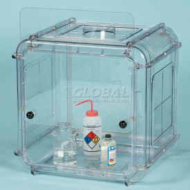 Clear View Polycarbonate Fume Hood, Single Exhaust, 25-7/8"W x 24"D x 26-1/8"H
