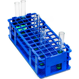 No-Wire PP Test Tube Rack, For 13-16mm Tubes, 60 Places, Blue, 1/PK