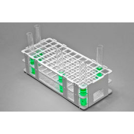No-Wire PP Test Tube Rack, For 13-16mm Tubes, 60 Places, White, 1/PK
