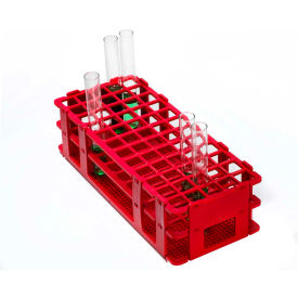 PP Test Tube Rack, For 13-16mm Tubes, 60 Places, Red