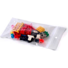 Single Track Seal Top Bags W/ Hang Hole, 3"W x 4"L, 2 Mil, Clear, 1000/Pack