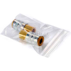 Reclosable Poly Bags, 6"W x 15"L, 4 Mil, Clear, 1000/Pack