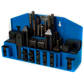 52 Pc Step Block & Clamp Set with Fitted Rack for 9/16" Slot