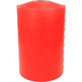 Light Pole Guard, 26"Dia. x 41-1/4"H, 4 Rings, Red