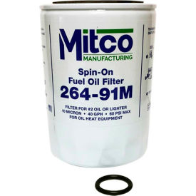 Mitco Spin-On Oil Filter, Element Only, Less Top
