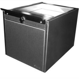 Shuresafe Duo-Drawer w/Sliding Deal Tray, 15"H For 4-1/2" Thick Wall, UL Bullet Resistant