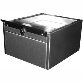 Duo-Drawer w/Sliding Deal Tray, 10"H For 4-1/2" Thick Wall, UL Bullet Resistant