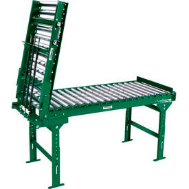 3' Spring Assisted Roller Conveyor Gate - 36" BF - 1.9" Roller Diameter - 3" Axle Centers