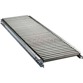 10"W Gravity Roller Conveyor, 10'L, 1-3/8" Roller Diameter, 1-1/2" Roller Centers