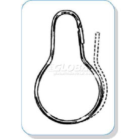 Metal Pear Shaped Ring/Hook, 2-1/2"L