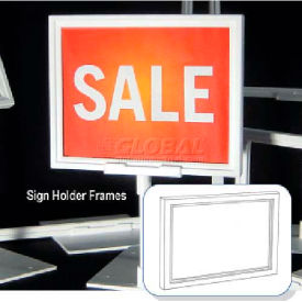 Sign Holder Frame, 7" X 11", Styrene, Black