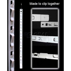 6 Station, No Tape, 16-1/2"L, White