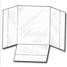 Peel & Stick Literature Pockets, Flat, 8-5/8"W X 7"H X 1-1/4"D