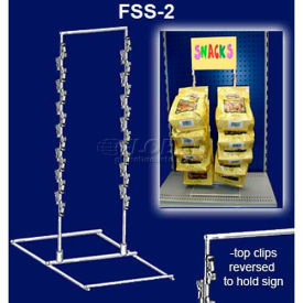 Free Standing Snack Rack, 3 Wands, 42 Hooks, 24-1/2"H X 13-1/2"W, 15" X 9" Base