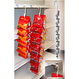 Metal Merchandising Strip, Double Sided, 12 Stations, 15-1/2"L
