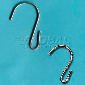 Strip Hooks, 1-3/4"L X .080"Dia., Open End - Zinc Plated Steel