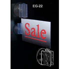 Vertical Sign Holder, 1", Pvc, Clear