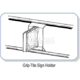 3/4"W PVC Clear Sign Holder