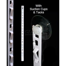 6 Station, W/Suction Cup 16-1/2"L, White