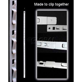 12 Station, No Tape, No Header, 32-1/2"L, White