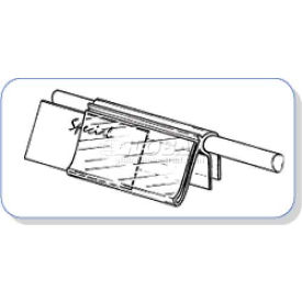 Covered Face Wire Basket Sign Holder 2"L X 1-1/4"H