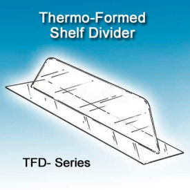 Thermo-Formed Shelf Dividers, 3"H, 10" Depth