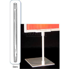 Sign Frame Stem, 8"L, Styrene, Black
