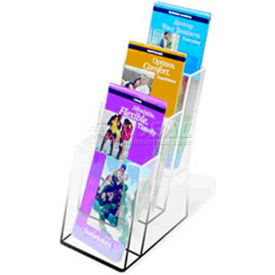 3-Tier Literature Holder, 4"W X 1-1/2"D Per Pocket