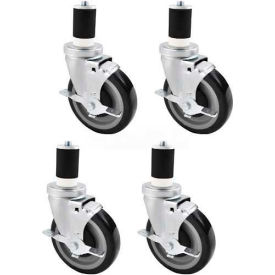 Swivel Casters w/ Brakes For up to 72" Width Stainless Steel Workbenches