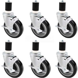Swivel Casters w/ Brakes for 84" & 96" Width Stainless Steel Workbenches