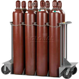 Vertical, 8 Cylinder Gas Cylinder Truck, 24"W x 60"D x 48"H