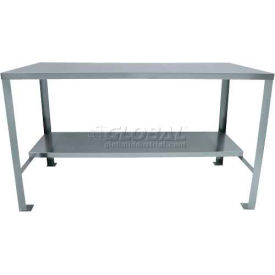 Commercial 430 Stainless Steel Table, 48 x 24", Undershelf