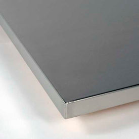 Workbench Top, Stainless Steel Square Edge, 72"W x 30"D x 1-1/2" Thick