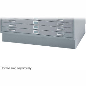 Closed Flat File Cabinet Base For 4994, 40-1/2"W, Gray