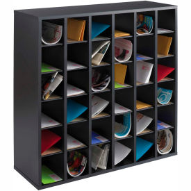 Wood 36 Compartment Mail Sorter
