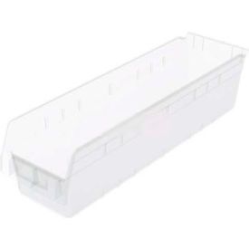 ShelfMax Plastic Nesting Storage Shelf Bin 30094 - 6-5/8"W x 23-5/8"L x 6"H Clear