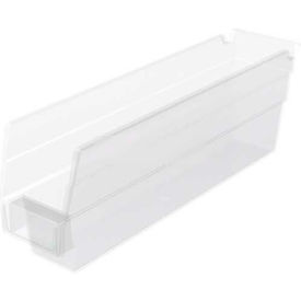 Plastic Nesting Storage Shelf Bin 2-3/4"W x 11-5/8"L x 4"H Clear