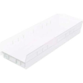 Plastic Nesting Storage Shelf Bin 6-5/8"W x 23-5/8"L x 4"H Clear