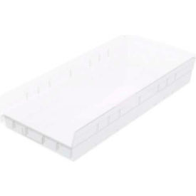 Plastic Nesting Storage Shelf Bin 11-1/8"W x 23-5/8"L x 4"H Clear