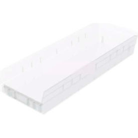 Plastic Nesting Storage Shelf Bin 8-3/8"W x 23-5/8"L x 4"H Clear